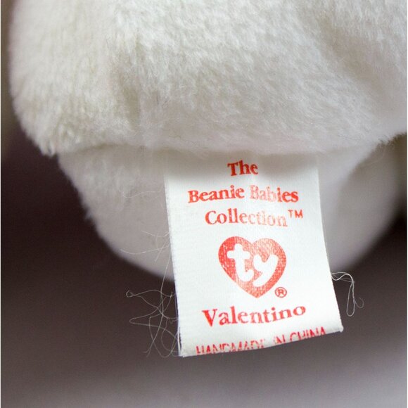 Ty Valentino 1994 with Brown Nose & Valentina 1999 Beanie Babies with Tags - Picture 7 of 15